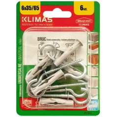 KLIMAS Lámpahorog Tiplivel 6 db Bliszter 3,5X65 / 6X35 mm