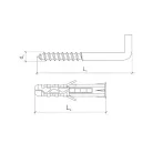 Falhorog 100 db/Cs 3*25 mm