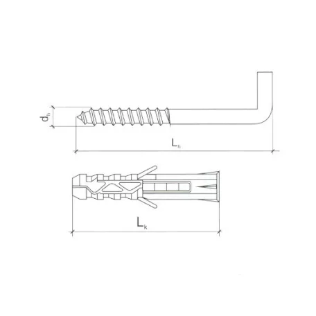 Falhorog 100 db/Cs 3*25 mm