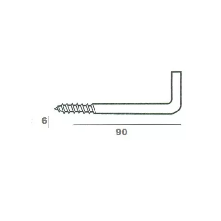 Falhorog 50 db/Cs 6*90 mm