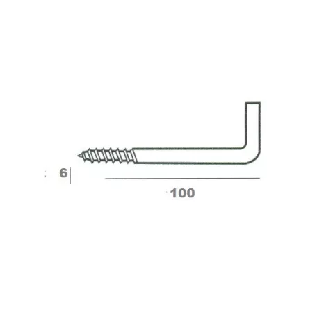 Falhorog 50 db/Cs 6*100 mm