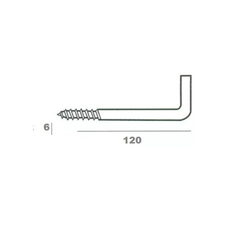 Falhorog 50 db/Cs 6*120 mm