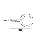 Szemescsavar Talpas 4,5*10mm Osb-Laph To-Pex