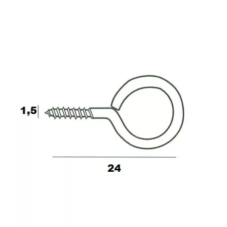 Szemescsavar 144 db/Cs. 2*21 mm