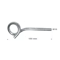 Hintahorog Fémmenetes M 10*160 mm