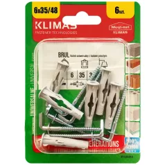 KLIMAS Falhorog Tiplivel 6 db Bliszter 3,5X48 / 6X35 mm