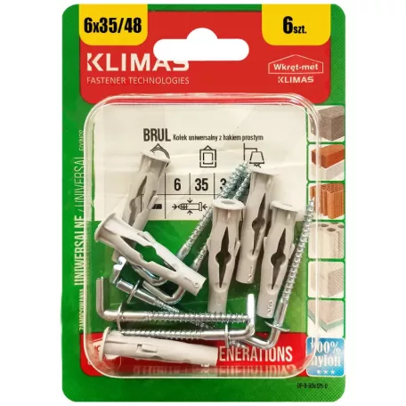 KLIMAS Falhorog Tiplivel 6 db Bliszter 3,5X48 / 6X35 mm