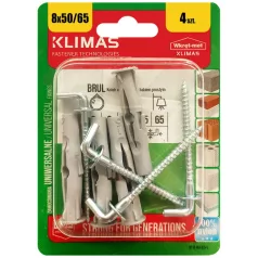 KLIMAS Falhorog Tiplivel 4 db Bliszter 4,5X65 / 8X50 mm