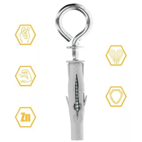 KLIMAS Szemescsavar Tiplivel 6 db Bliszt. 3,5X64 / 6X35 mm