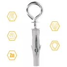 KLIMAS Szemescsavar Tiplivel 4 db Bliszt. 4,5X84 / 8X50 mm