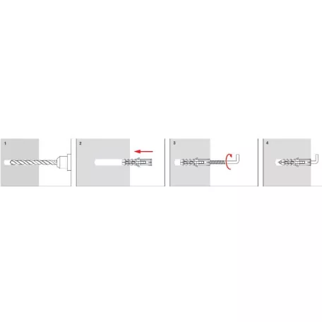 Falhorog 4,5X55 mm + Tipli 8mm Wm Px-8