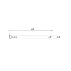 Bognarszeg 5Kg/Csom. 31*80 mm