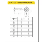 Menetesszár Toldó M12 17*36mm Hatszög Horg