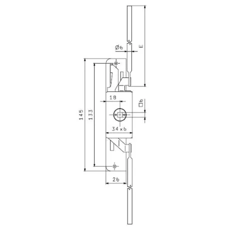 Bascule Ablakrúdzár Rúddal 5 db/Csg 3346/175