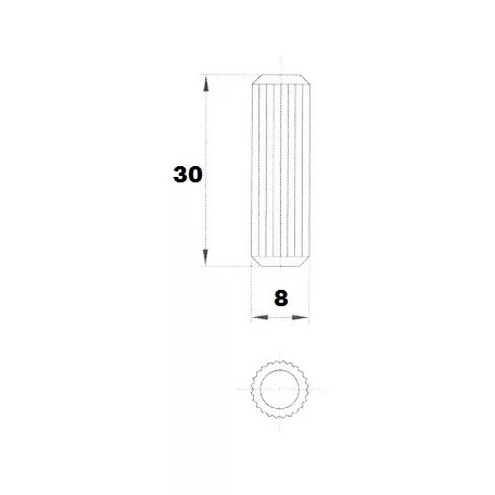 Fatipli 8*30 mm Köldökcsap 500 db/Csom 
