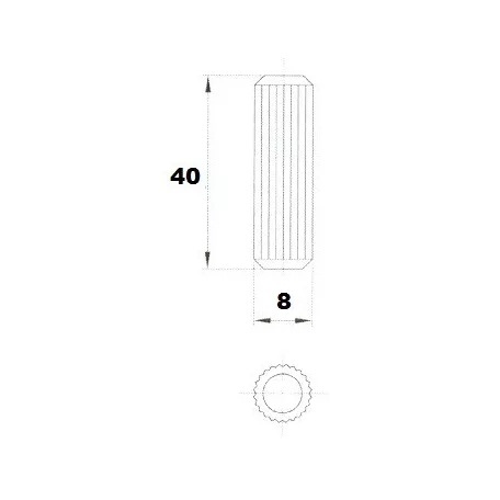 Fatipli 8*40 mm Köldökcsap 500 db/Csom 