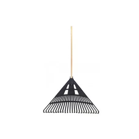 Lombseprű 24F.60 cm Nyéllel Egyenes Feket Műa. 14526