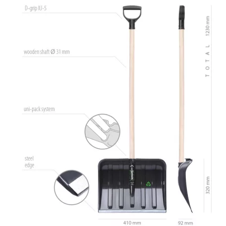Prosperplast Hólapát 410 mm 41 Eco Nyelezett Ilt41-S411