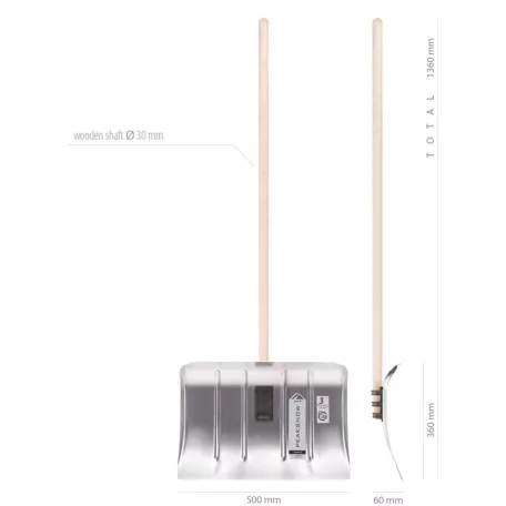 Prosperplast Hólapát 500 mm Aluice 50 Nyelezett Ilal50