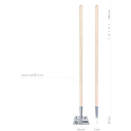 Prosperplast Jégtörő 150 mm Acél Nyelezett Ice1