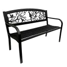 Kerti Pad Fekete/Birds/ T:250Kg 18Kg 128*58*90 cm