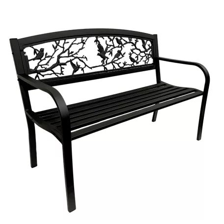 Kerti Pad Fekete/Birds/ T:250Kg 18Kg 128*58*90 cm