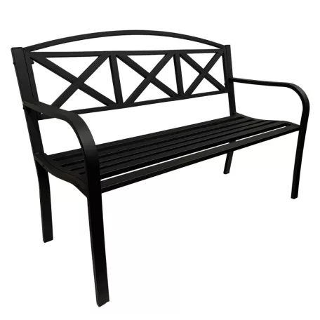 Kerti Pad Fekete /Hampton/ T:250Kg 15Kg 128*58*90 cm