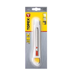 TOPEX Pvc Kés 18 mm Fémházas Törd.Áll.Gomb
