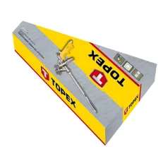 TOPEX Kinyomópisztoly Purhabhoz Fém Sárga