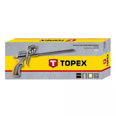 TOPEX Kinyomópisztoly Purhabhoz Fém Ptfe