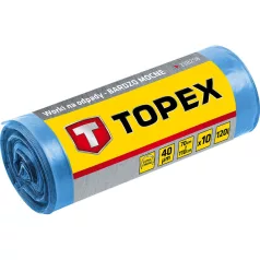 TOPEX Szemeteszsák Erős 10 db 120L Kék