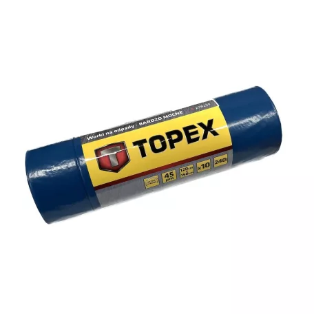 TOPEX Hulladékzsák Nagyonerős 10 db 240L Kék