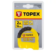 TOPEX Mérőszalag 2M/16 mm Shiftlock
