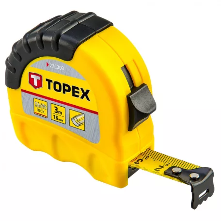 TOPEX Mérőszalag 3M/16 mm Shiftlock