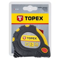 TOPEX Mérőszalag 10M/32 mm Gumis Mágn.