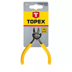 TOPEX Műszerész Oldalcsípőfogó 113 mm