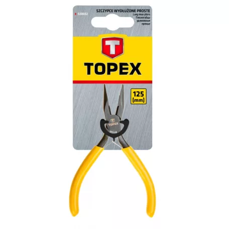 TOPEX Műszerész Laposfogó H.Egyenes 125 mm