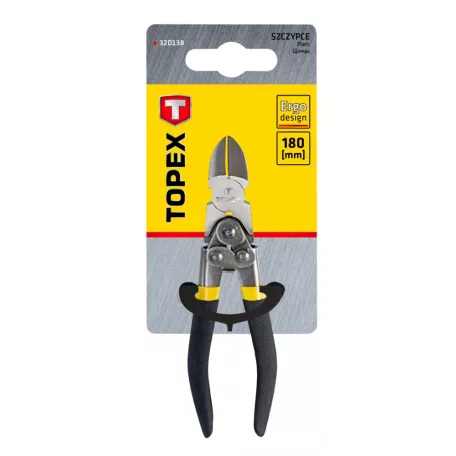 TOPEX Oldalcsípőfogó 180 mm Csuklós Áttételes
