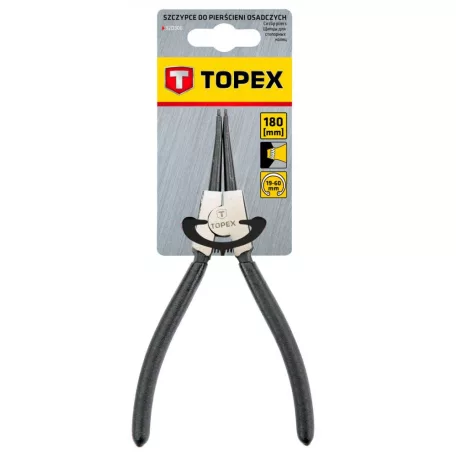 TOPEX Seegergyűrüfogó 180 mm 19-60 mm K.E.