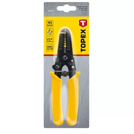 TOPEX Kábelcsupaszitó Fogó 150 mm 0,6-2,6 mm2
