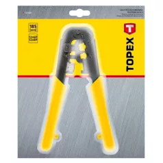 TOPEX Krimpelőfogó 185 mm 6P,8P