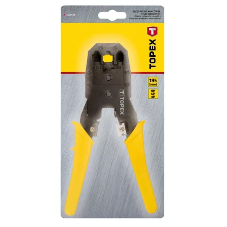 TOPEX Krimpelőfogó 195 mm 4P,6P,8P