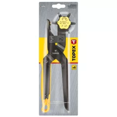 TOPEX Bőrlyukasztófogó 240 mm 6M. 2-4,5 mm