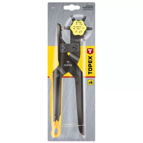 TOPEX Bőrlyukasztófogó 240 mm 6M. 2-4,5 mm