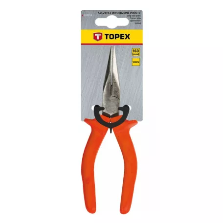 TOPEX Hosszúcsőrü Fogó 160 mm Szigetelt 1000V