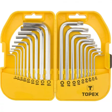 TOPEX Imbuszk.És Torx Klt. 18R. 1,5-10,T10-50.