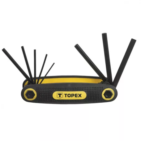 TOPEX Imbuszkulcs Klt. 8R. Összecs. 1,5-6 mm