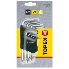 IMBUSZKULCS KLT. TORX 9R. T10-50.RÖVID TOPEX