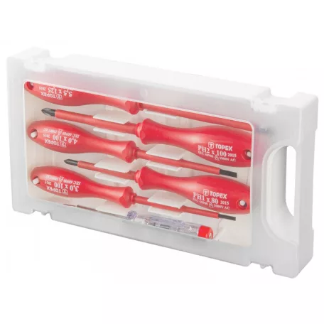 TOPEX Csavarhúzó Klt. 6R. Szigetelt 1000V