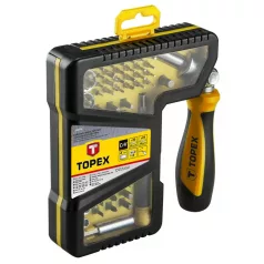 TOPEX Bit És Dugókulcs Klt.Racsnis Hajtós 68R.